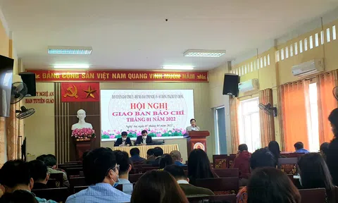 Nghệ An: Hội nghị giao ban báo chí tháng 01/2022