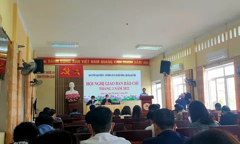 Nghệ An: Hội nghị giao ban báo chí tháng 3/2022