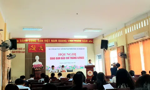Nghệ An: Hội nghị giao ban báo chí tháng 4/2022