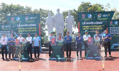 TP Vinh (Nghệ An): Khởi công tu bổ, chỉnh trang Tượng đài “Bác Hồ với tuổi trẻ"