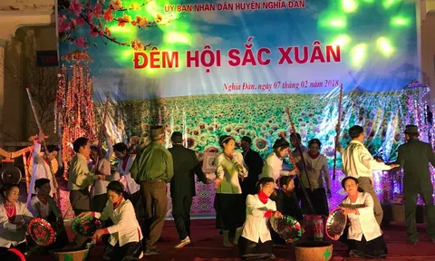 Đêm hội Sắc Xuân miền Tây Nghệ An năm 2023 tổ chức tại huyện Nghĩa Đàn
