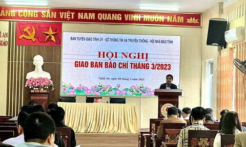 Nghệ An: Hội nghị giao ban báo chí tháng 3/2023