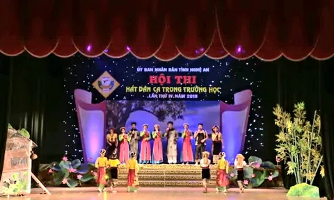 Nghệ An: Kế hoạch tổ chức Hội thi “Hát dân ca trong trường học” lần thứ V, năm 2023