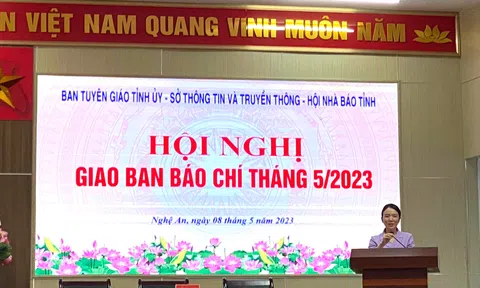 Nghệ An: Hội nghị giao ban báo chí tháng 5/2023