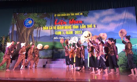 Nghệ An: Bế mạc Liên hoan Dân ca Ví, Giặm Nghệ Tĩnh lần thứ V, cụm I - năm 2023