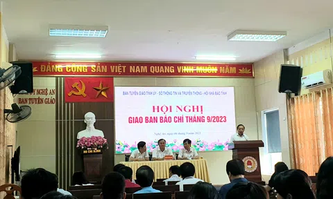 Nghệ An: Hội nghị giao ban báo chí tháng 9/2023