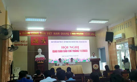 Nghệ An: Hội nghị giao ban báo chí tháng 11/2023