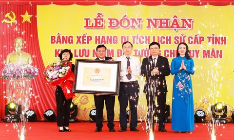 Nghệ An: Khu lưu niệm Đại tướng Chu Huy Mân đón nhận Bằng di tích lịch sử cấp tỉnh