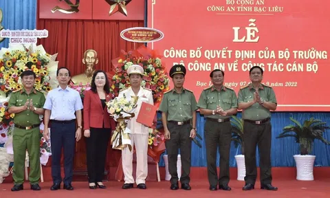 Bạc Liêu: Trưởng phòng Cảnh sát hình sự làm Phó Giám đốc Công an tỉnh