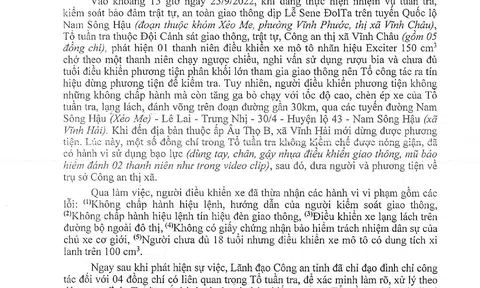 Sóc Trăng: Thông tin chính thức vụ Cảnh sát giao thông đánh 2 thiếu niên