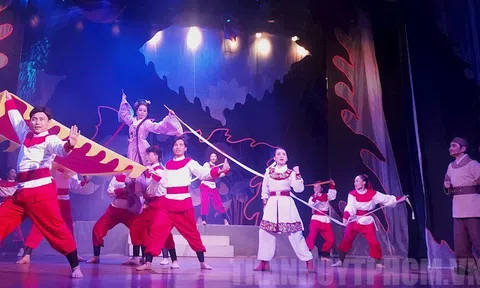 Vở nhạc kịch sử Việt "Lá cờ thêu 6 chữ vàng" dự Liên hoan nghệ thuật Sân khấu dành cho thiếu niên, nhi đồng 2024