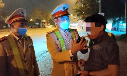 Công an Thành phố Hà Tĩnh tăng cường công tác kiểm tra nồng độ cồn