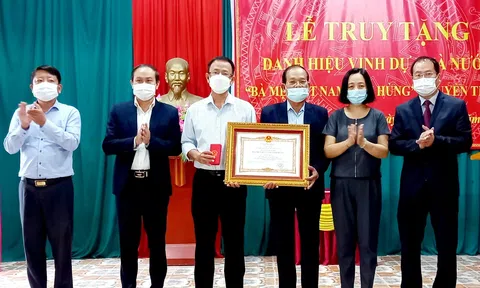Hà Tĩnh: Huyện Lộc Hà tổ chức lễ truy tặng danh hiệu vinh dự Nhà nước “Bà mẹ Việt Nam anh hùng” cho mẹ Nguyễn Thị Ba