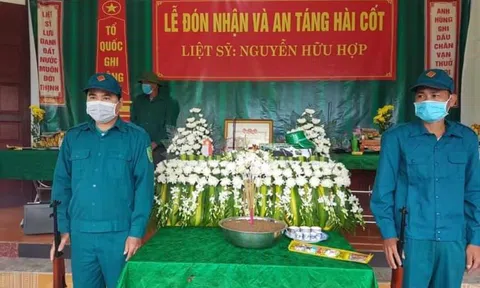 Hà Tĩnh: Tổ chức lễ đón nhận và an táng hài cốt liệt sỹ Nguyễn Hữu Hợp