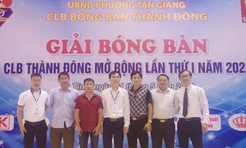 Hà Tĩnh: Khai mạc giải bóng bàn Thành Đông mở rộng thu hút nhiều VĐV tham dự