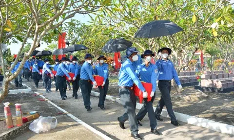 Tỉnh An Giang an táng 68 hài cốt liệt sĩ hy sinh qua các thời kỳ chiến tranh