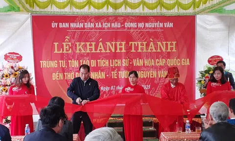 Hà Tĩnh: Tổ chức lễ khánh thành trùng tu, tôn tạo Di tích lịch sử văn hóa cấp Quốc gia, đền thờ Nguyễn Văn Giai