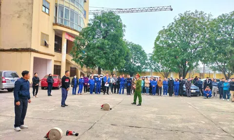 Nâng cao kiến thức, kỹ năng về phòng cháy, chữa cháy cho lực lượng PCCC cơ sở thuộc các cơ quan, đơn vị, doanh nghiệp trên địa bàn thành phố Hà Tĩnh