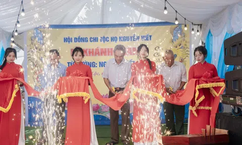 Trang trọng tổ chức lễ khánh thành từ đường chi họ Nguyễn Viết Tính tại xã Tùng Lộc