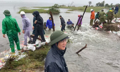 Hà Tĩnh: Ứng phó với sự cố vỡ đê bao Hồ Moong mỏ sắt Thạch Khê