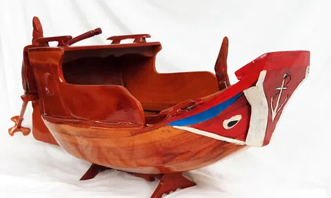 Độc đáo ghe, xuồng miền Tây tí ti của anh thợ mộc 