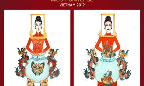 Tranh cãi thiết kế trang phục “Bàn thờ” thi Hoa hậu Hoàn vũ