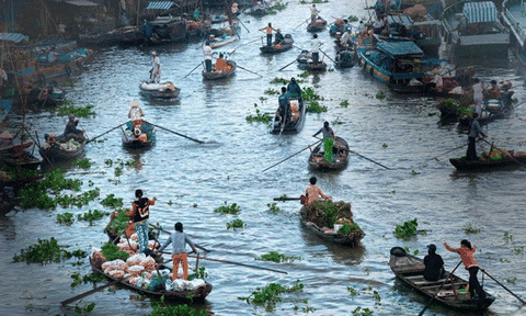 Chợ nổi - nét quyến rũ nơi miền Tây sông nước