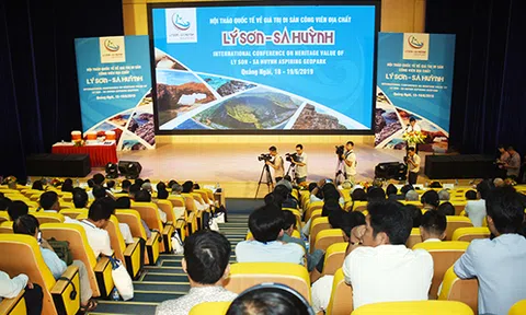 Hội thảo quốc tế về giá trị di sản công viên địa chất Lý Sơn - Sa Huỳnh