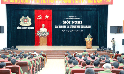Giao ban công tác kỹ thuật hình sự năm 2019 tại Tuyên Quang
