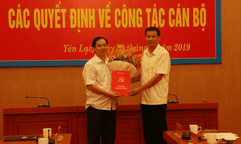 Vĩnh Phúc: Yên Lạc có tân Bí thư Huyện uỷ