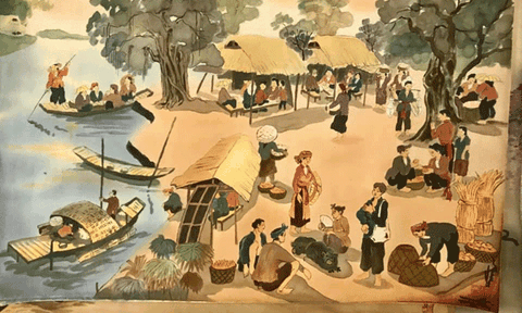 Tranh lụa Trương Văn Ý với niềm hoài cổ đậm hồn quê