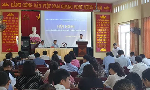 Nghệ An: Hội nghị giao ban báo chí định kỳ tháng 8 năm 2019