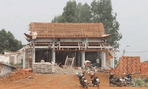 Xây dựng đình Gẩu - thờ “Lỗ Đinh Sơn thất vị Đại vương”