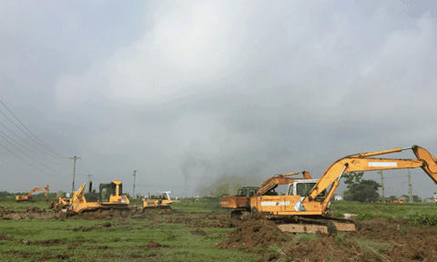 Vĩnh Tường cưỡng chế, thu hồi đất đối với 5 hộ không bàn giao mặt bằng dự án