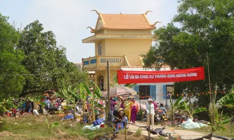 Ly kỳ sắc phong bà Triệu Thị Trinh trôi vào tận Trà Vinh