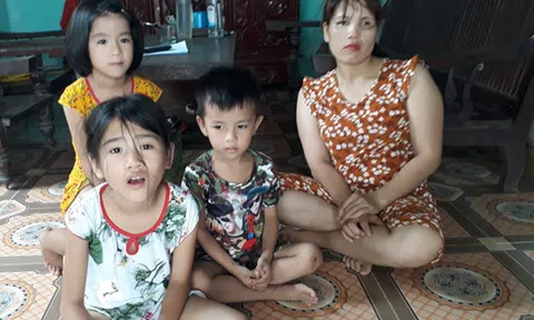 Xót xa số phận người mẹ bị tàn tật, 3 đứa con có nguy cơ thất học