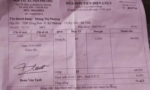 Hà Tĩnh: Người dân tá hỏa vì tiền điện tăng bất thường