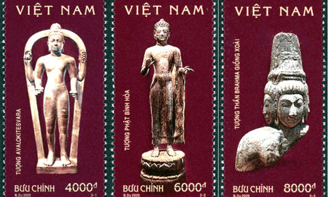 Phát hành bộ tem giới thiệu "Văn hóa Óc Eo"