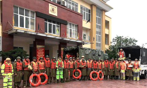 Hà Tĩnh: Công an huyện Thạch Hà triển khai đồng bộ trong phòng, chống mưa lũ