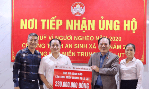 Agribank Chi nhánh Bắc Giang có nhiều đóng góp trong công tác an sinh xã hội