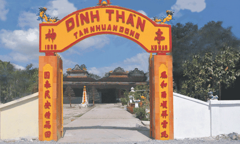 Di tích kiến trúc nghệ thuật Đình Tân Nhuận Đông được xếp hạng Quốc gia