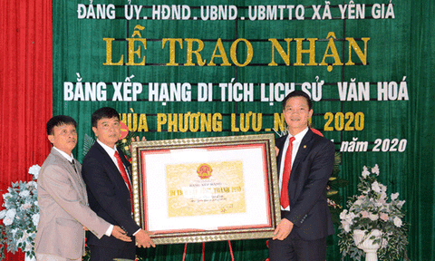 Đón nhận Bằng xếp hạng Di tích Lịch sử- Văn hóa cấp tỉnh chùa Phương Lưu