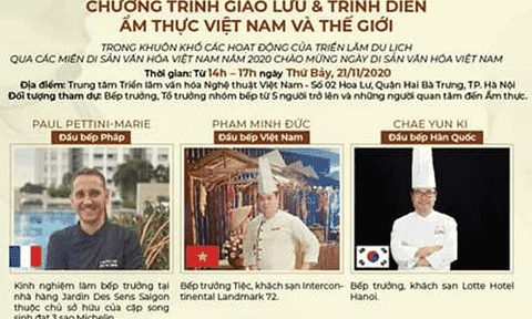 Giao lưu trình diễn ẩm thực Việt Nam và thế giới