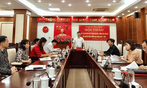 Vĩnh Tường góp ý Đề án tổ chức bộ máy, công tác cán bộ