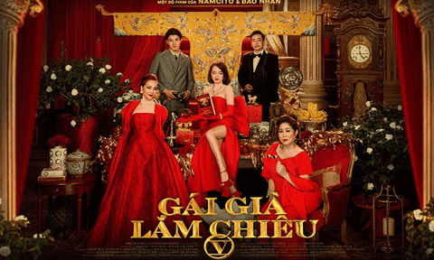 Giải mã những ẩn ý cài cắm trên poster phim Tết “Gái già lắm chiêu V”