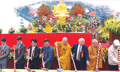 Khánh thành nhà tổ, khởi công tam bảo chùa Thiên Khánh