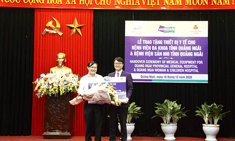Quảng Ngãi tiếp nhận gói hỗ trợ thiết bị y tế trị giá gần 1,8 tỷ đồng