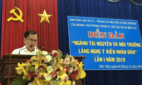 Phòng TN&MT Bến Cát luôn nỗ lực để theo đà phát triển