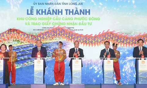 Thủ tướng dự khánh thành công trình đón làn sóng đầu tư tại Long An