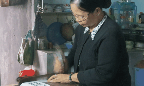 Gia đình duy nhất làm bài tới ở Huế